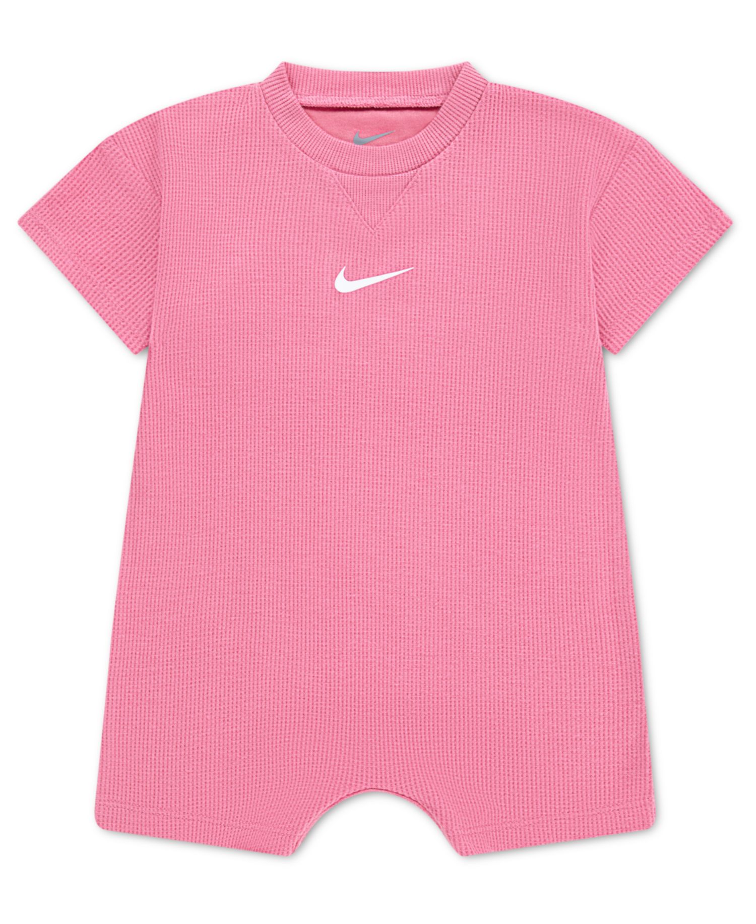 Baby Boys' and Girls' Crewneck Waffle Romper