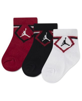 Baby Boys' Diamond Ankle Socks, 3-Pack Set