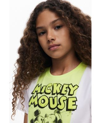 Girls Girls's Two-tone Mickey and Minnie Mouse T-shirt
