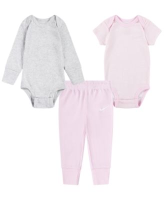 Baby Boys' and Girls' Crewneck Bodysuits and Pants, 3-Piece Set