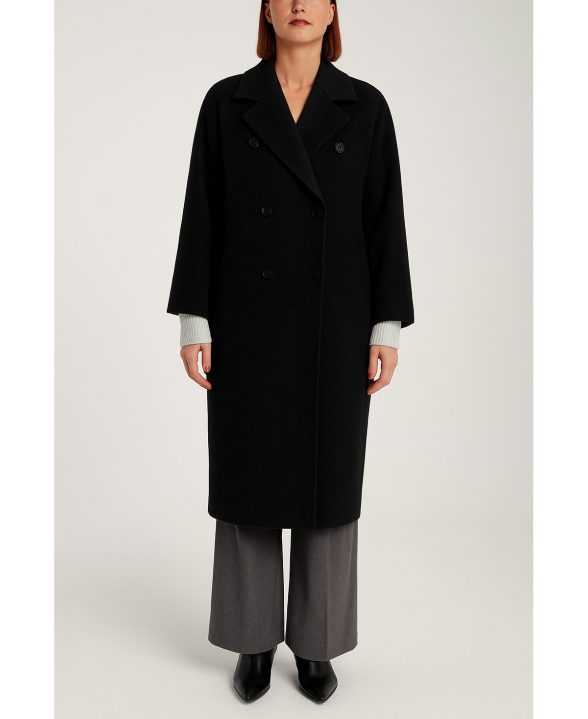 1982 Women's Cashmere Double Breasted Long Coat