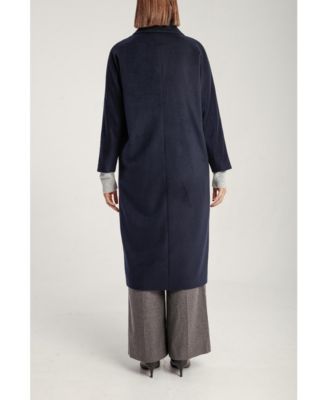 Women's Cashmere Double Breasted Long Coat