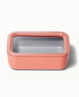 6.6 Cup Glass Food Container Rectangular Shape with Lid