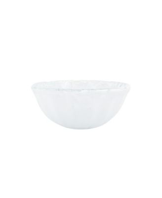 Onda 20 oz. Glass White Small Bowl