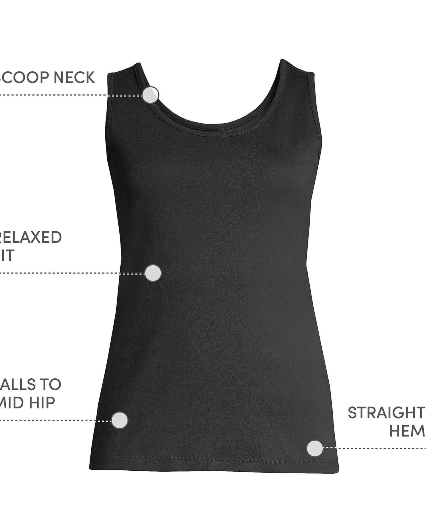 Plus Size Cotton Tank Top