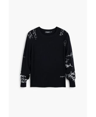 Women's Lettering sleeve sweater