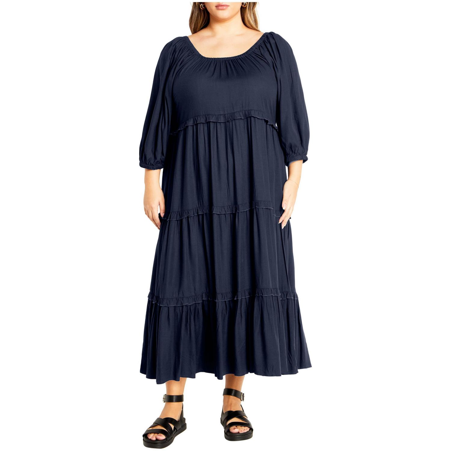 Plus Size Heather Tier Dress