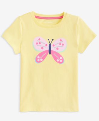 Girls' 12M-5T Butterfly Tee