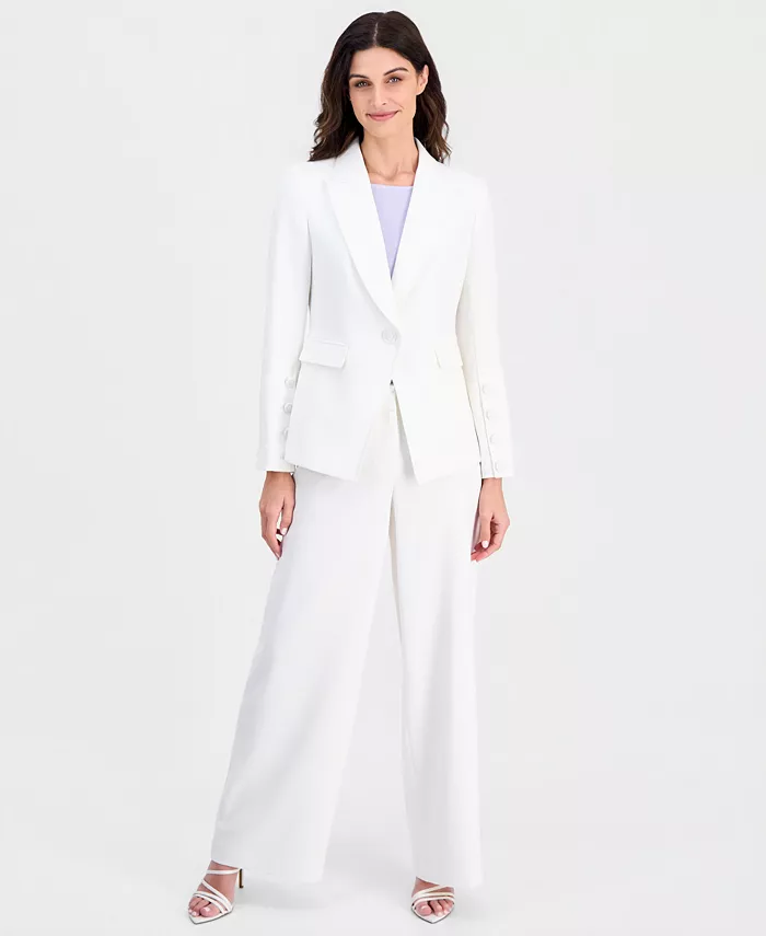 ASL Petite Mid-Rise Wide-Leg Pants - thumbnail 2