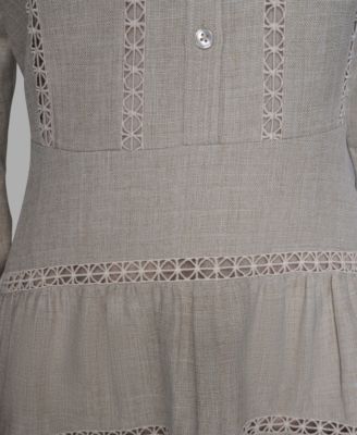 Women's A-Line Collared Short Dress