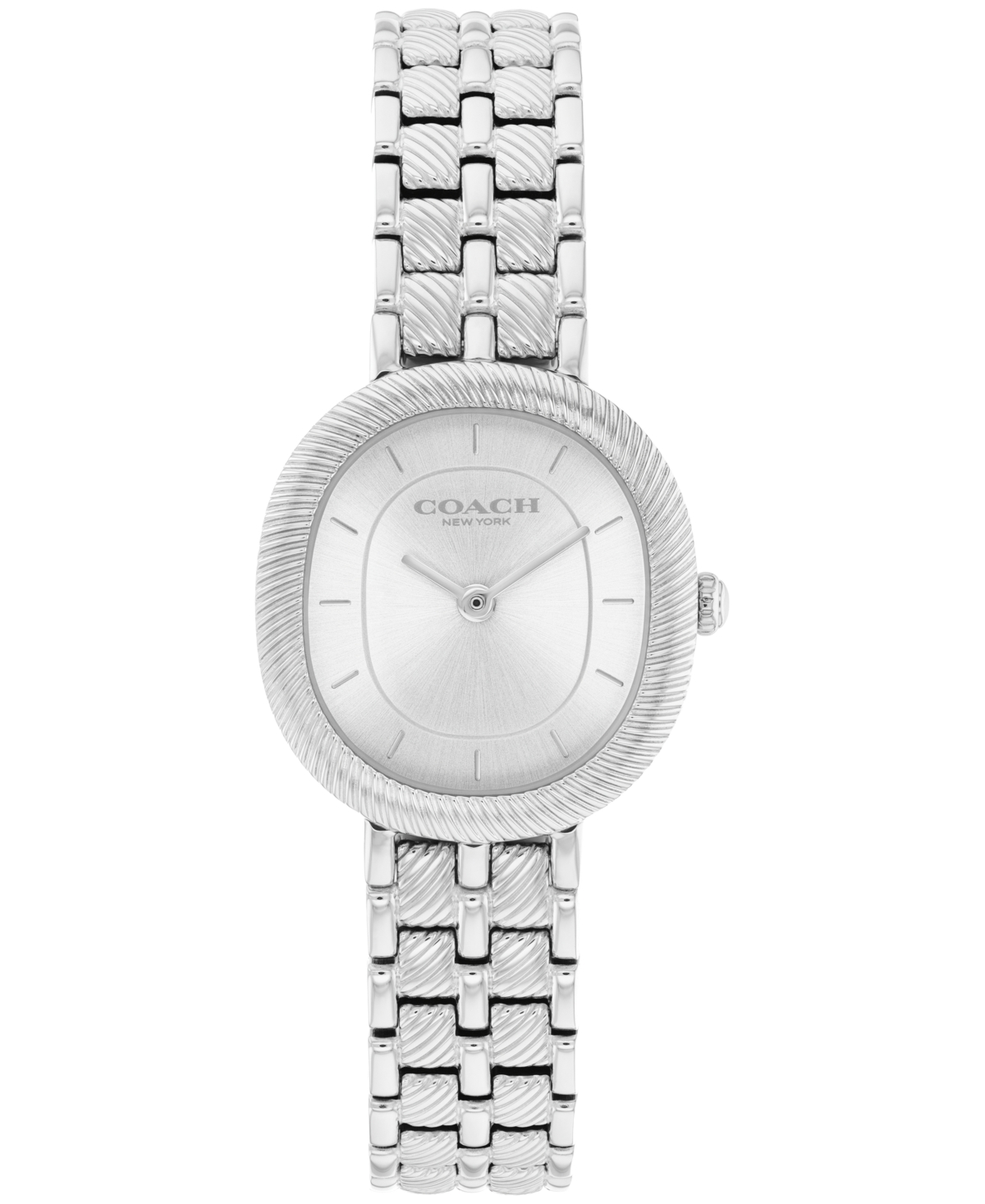 Coach Women's Harlow Silver Tone Stainless Steel Bracelet Watch, 23.8mm