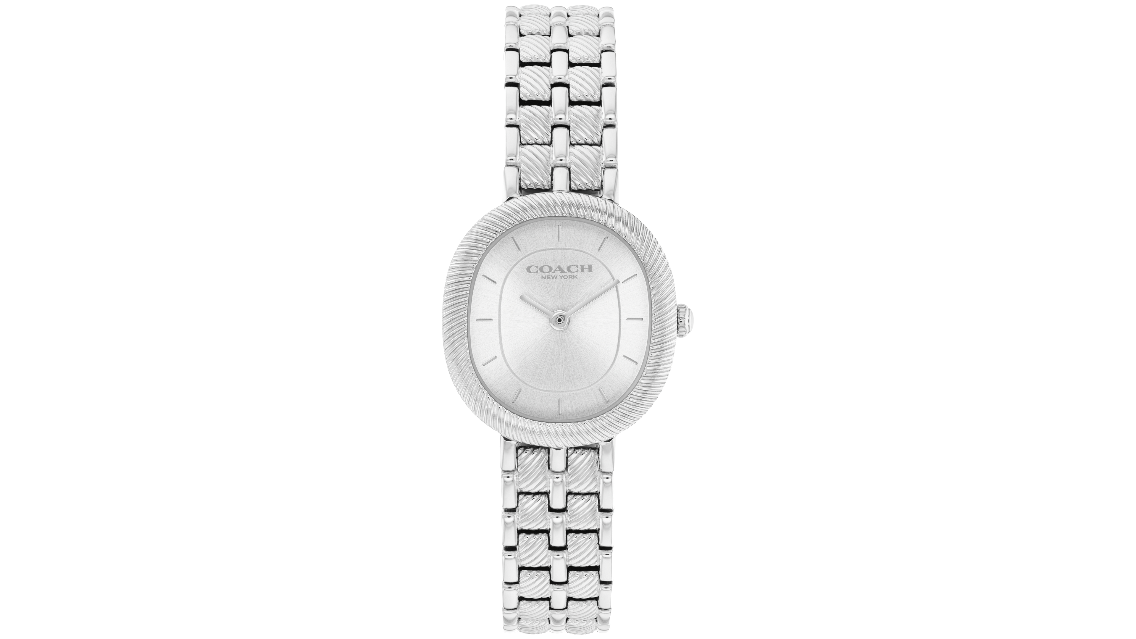 Coach Women's Harlow Silver Tone Stainless Steel Bracelet Watch, 23.8mm