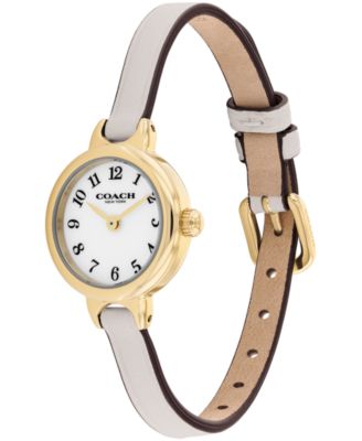 Women's Iris Chalk Leather Strap Watch, 22.5mm