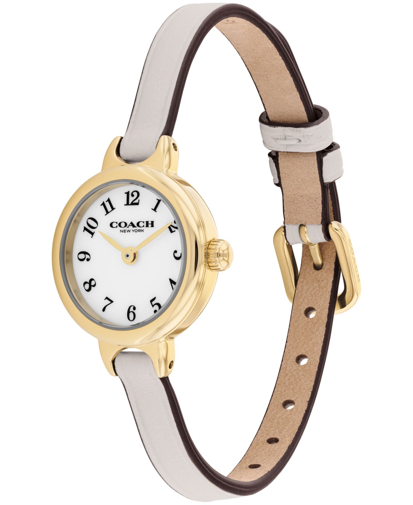 Женские часы COACH Iris Chalk Leather Strap Watch, 22.5mm — фото 3
