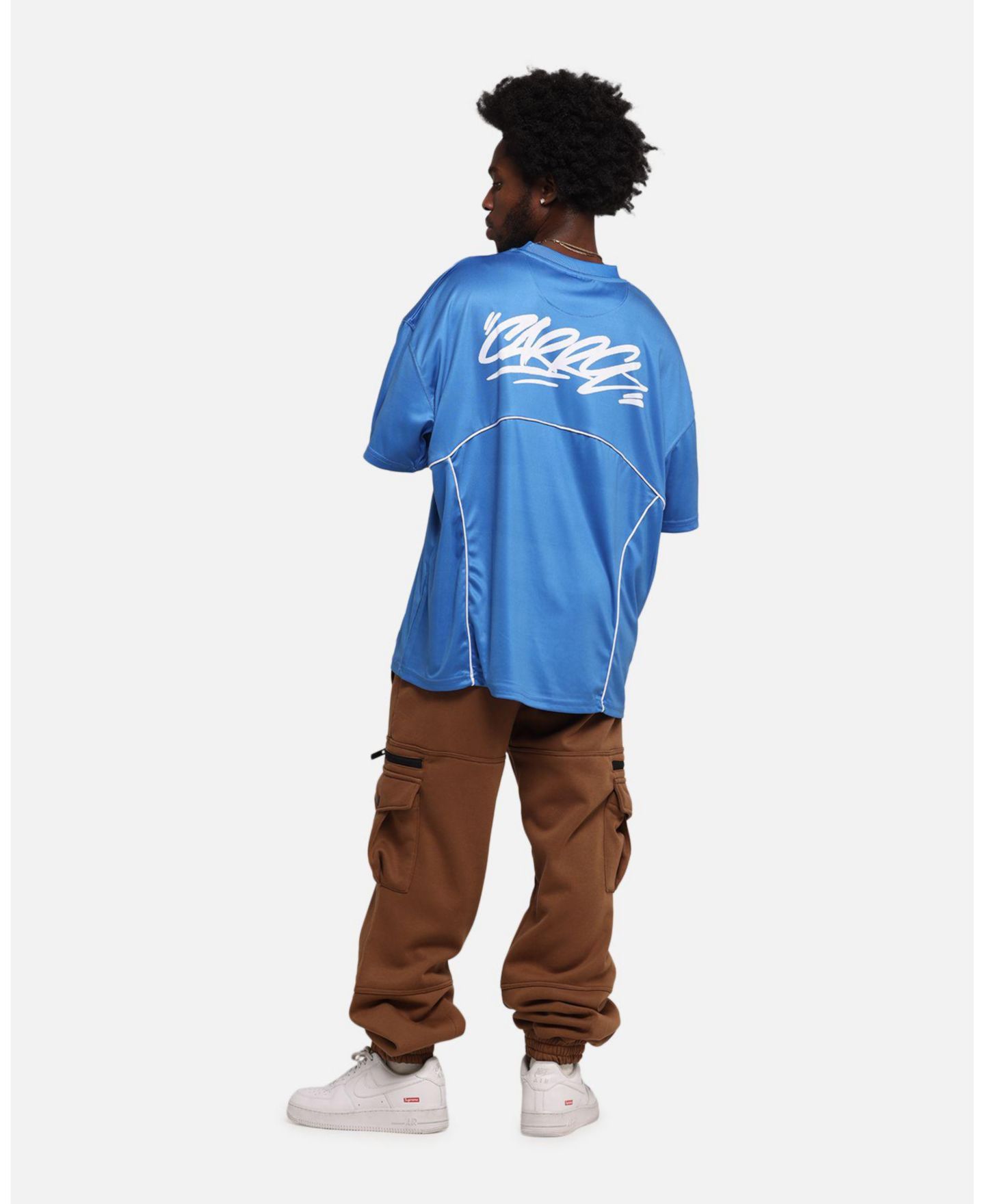 Мужская футболка CARRE Trainer T-Shirt Blue — фото 4