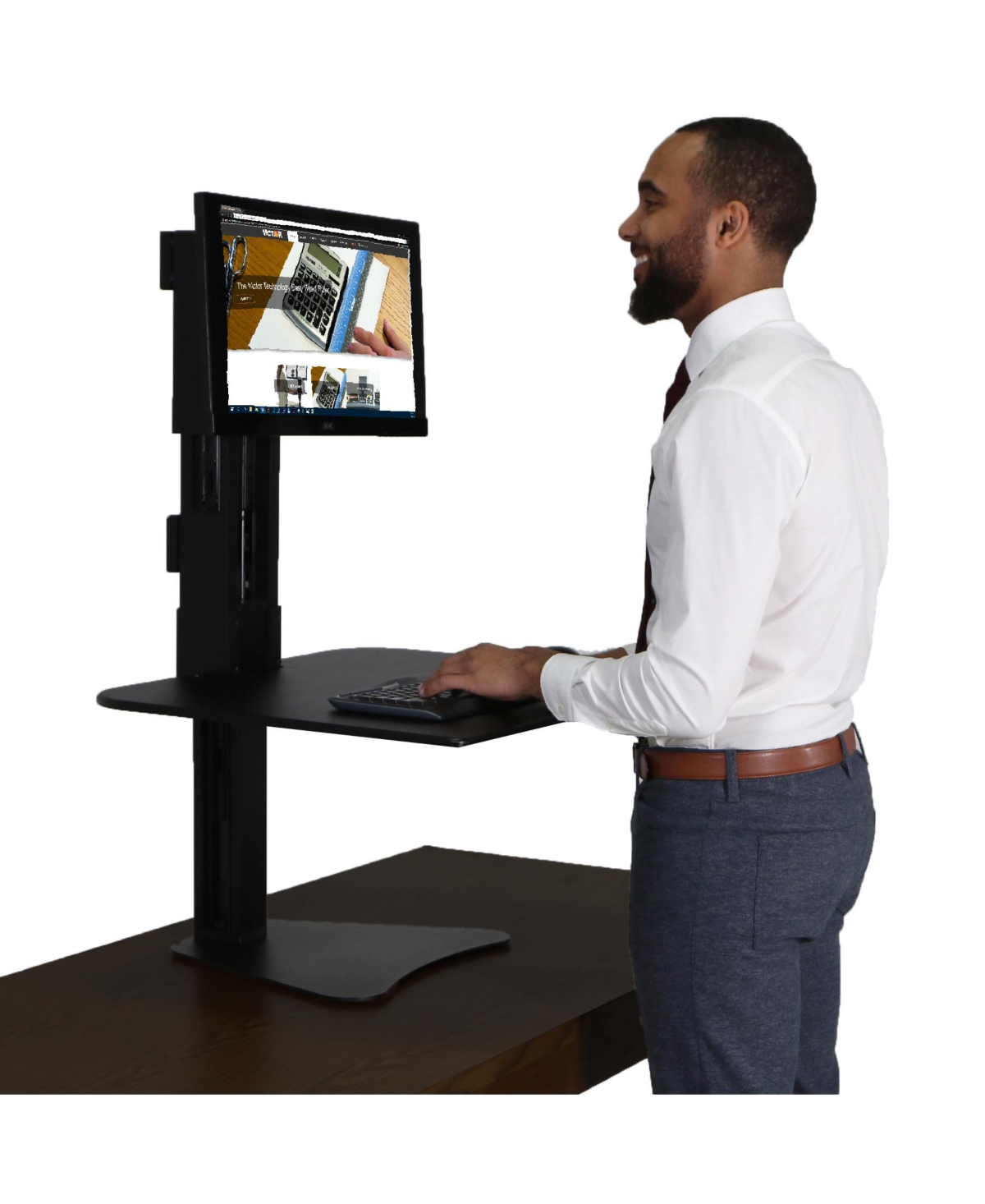 Victor High Rise Sit and Stand Desk Converter