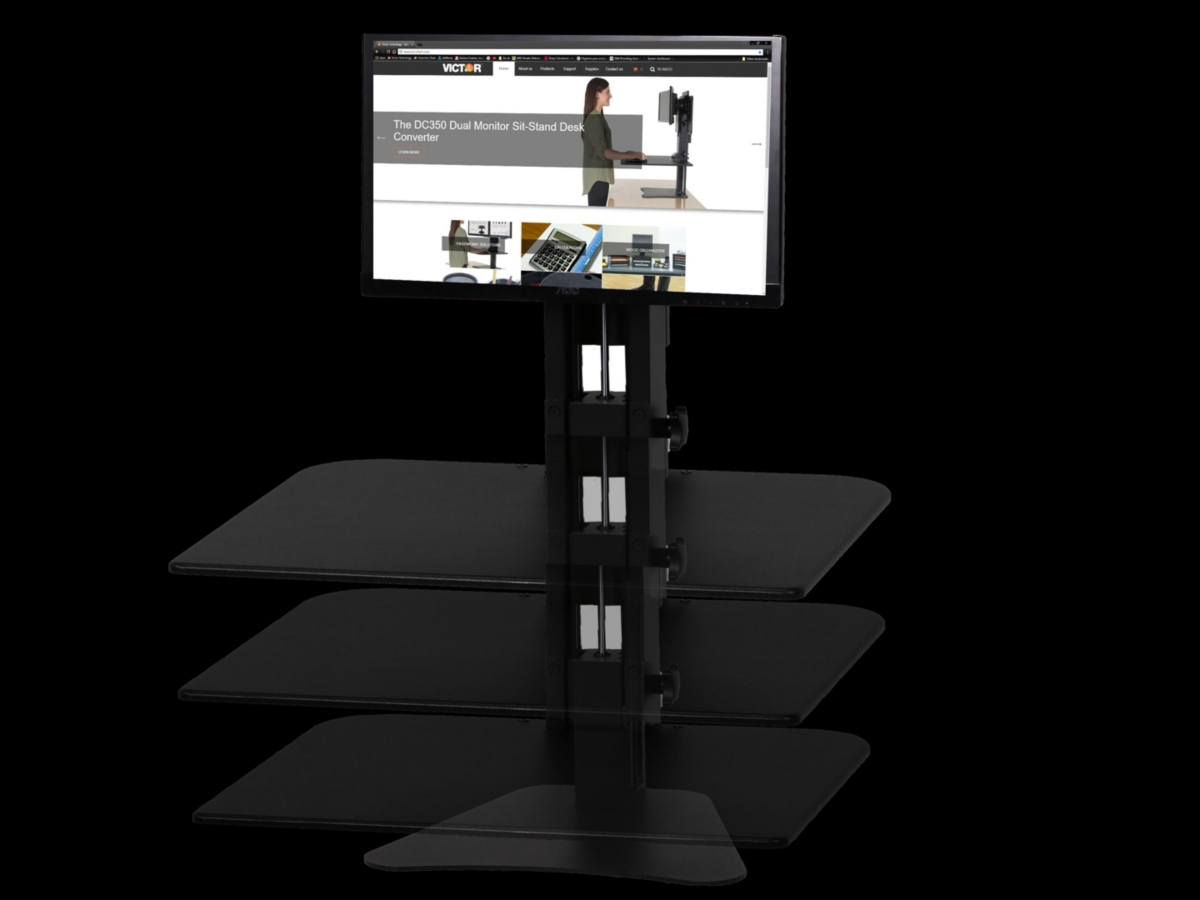 Victor High Rise Sit and Stand Desk Converter