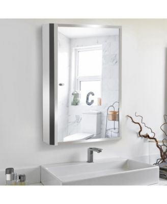 Bathroom Wall Mount Mirro Medicine Storage Cabinet 3 Level New