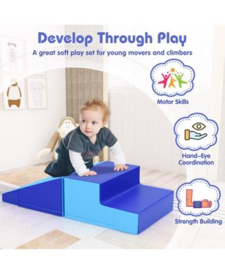 2 Piece Baby Step and Slide Soft Climber Set