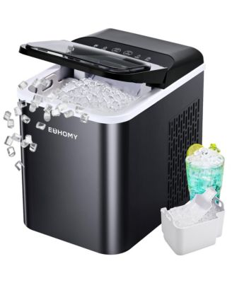 26-lb Ice Per day Nugget/Pebble Ice Maker with Auto-Cleaning and 1.8Lbs Ice Storage in Black