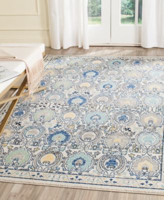 Evoke EVK251D Ivory/Grey 8' x 10' Area Rug