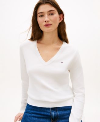 Women's V-Neck Knit Sweater