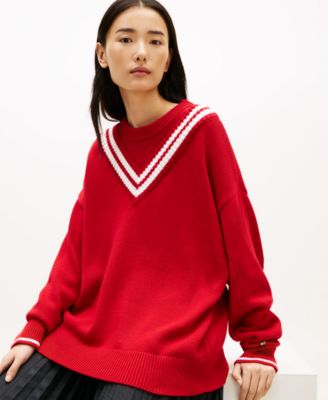 Women's Varsity Cricket Crew Neck Sweater