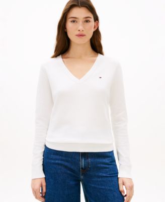 Women's V-Neck Knit Sweater