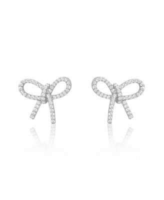 Etoiells Bow Studs   and CZ Earrings