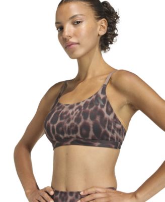 Women's Optime Essentials Workout Leopard Print Bra