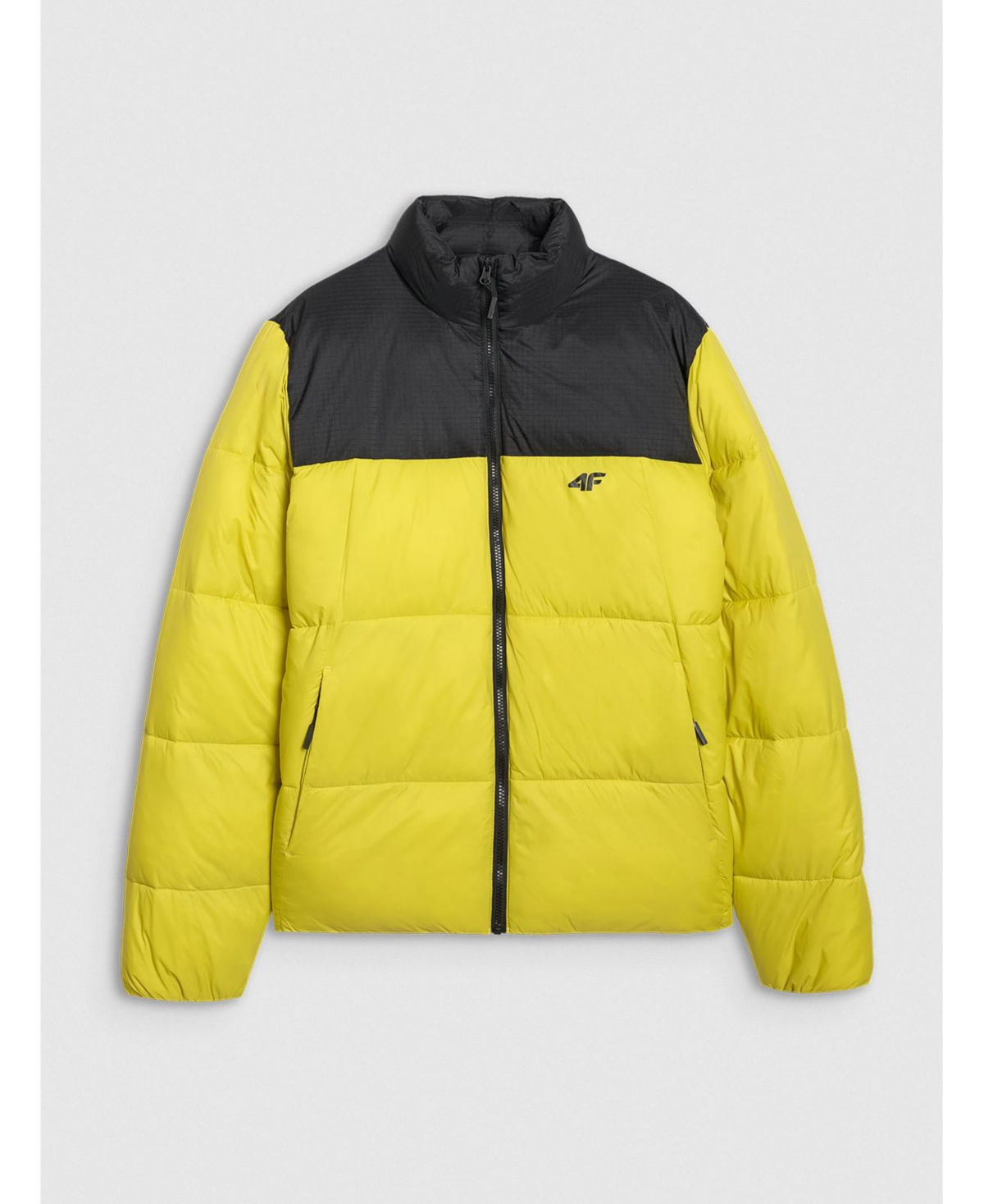 4F Men's jacket with synthetic filling - yellow