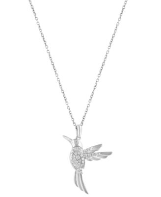 Diamond Pendant Necklace (1/5 ct. t.w.) in Sterling Silver