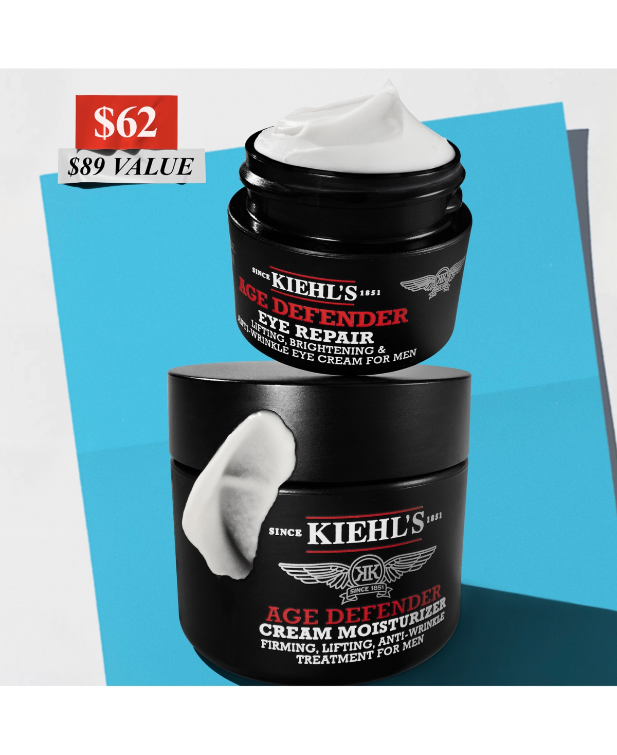 Kiehl's Since 1851 Men's 2-Pc. Age Defender Duo Face Moisturizer and Eye Cream Set