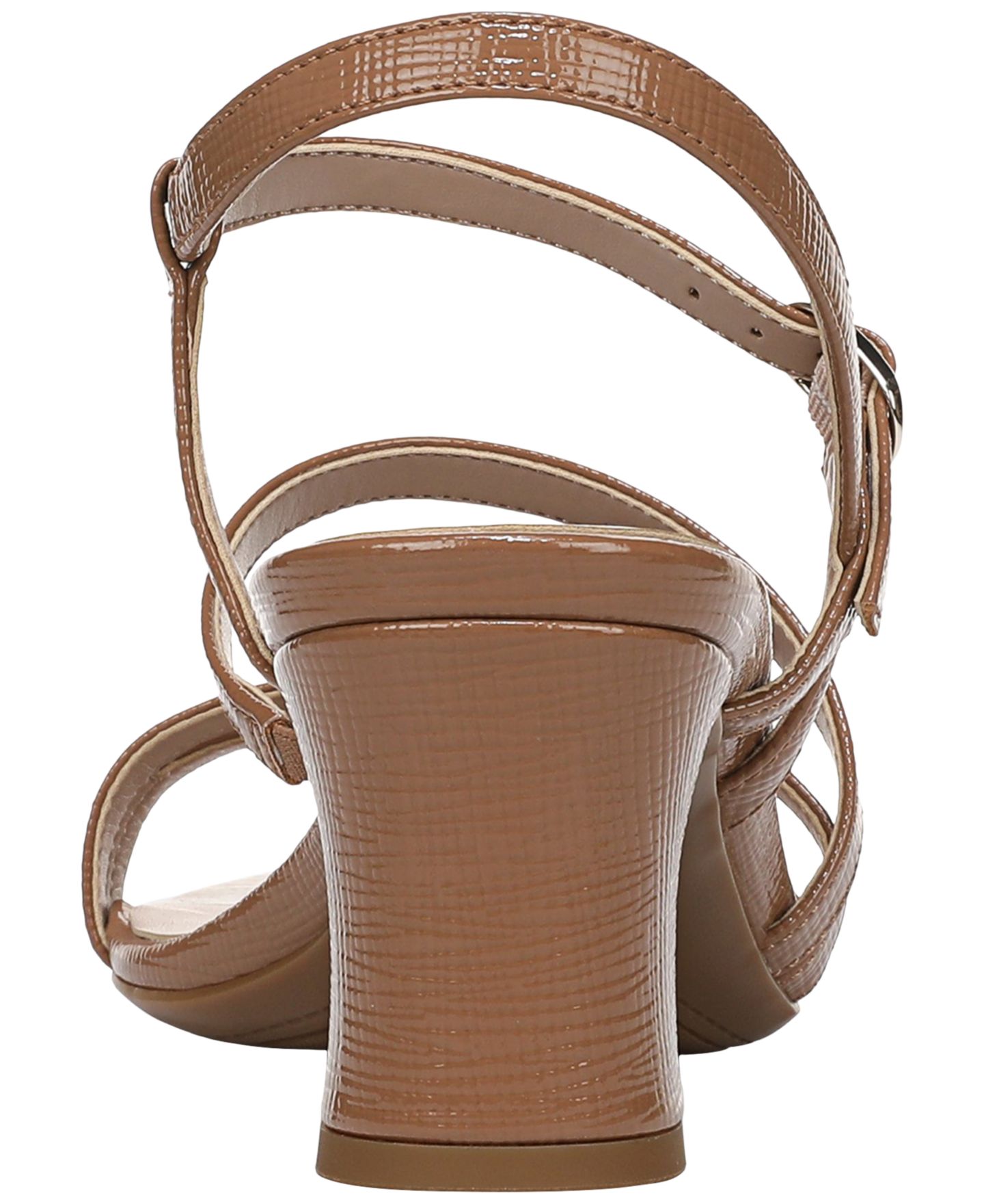 Женские сандалии Naturalizer Nellie Strappy Dress Sandals, цвет: Бежевая искусственная кожа — фото 3