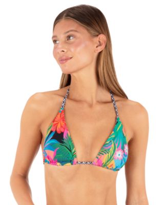 Women's Pacific Night Tie Tri Swim Bikini Top