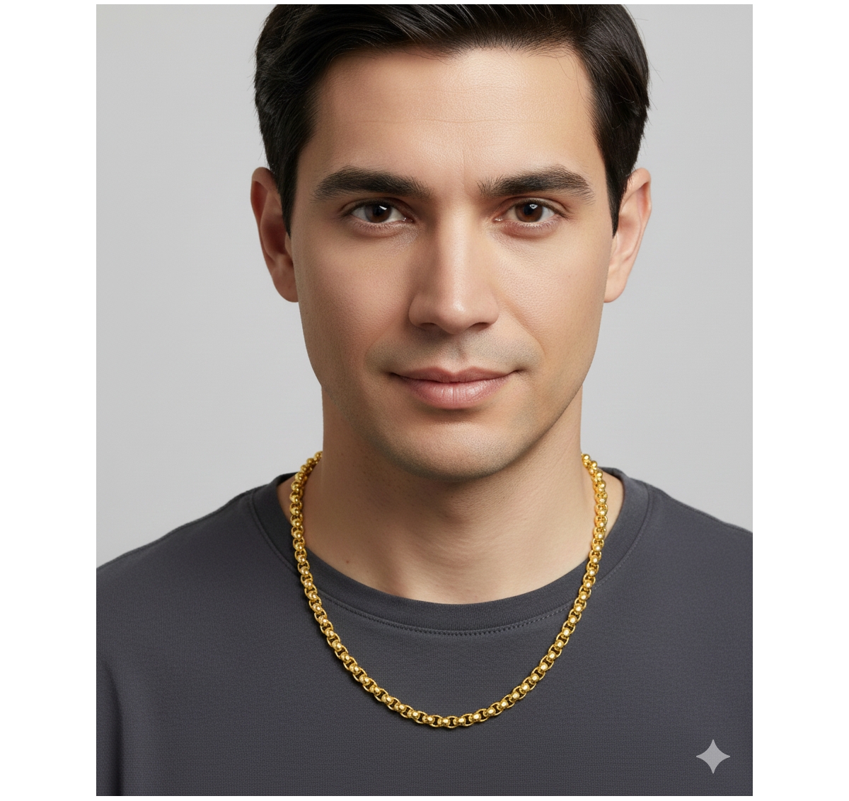 Stainless Steel, Round Box Chain Necklace