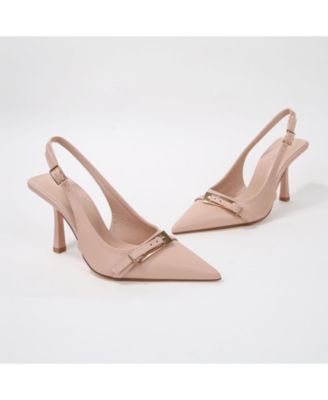 Women's  Coraline Slingback Heels with Ornamental Buckle
