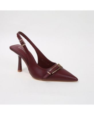 Women's  Coraline Slingback Heels with Ornamental Buckle