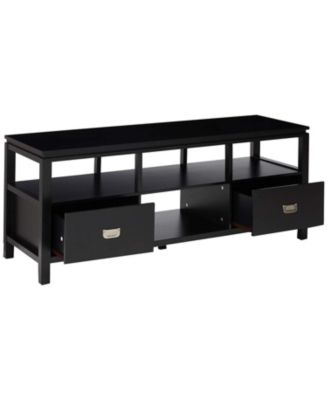 Balthus Wood TV Stand, Black