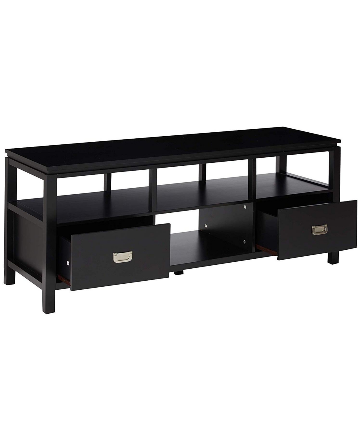 Kings Brand Furniture Balthus Wood Tv Stand, Black
