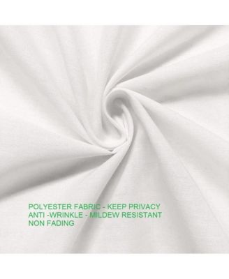 72-in. Paisley Polyester Fabric Shower Curtain in Vibrant Teal Red Yellow White