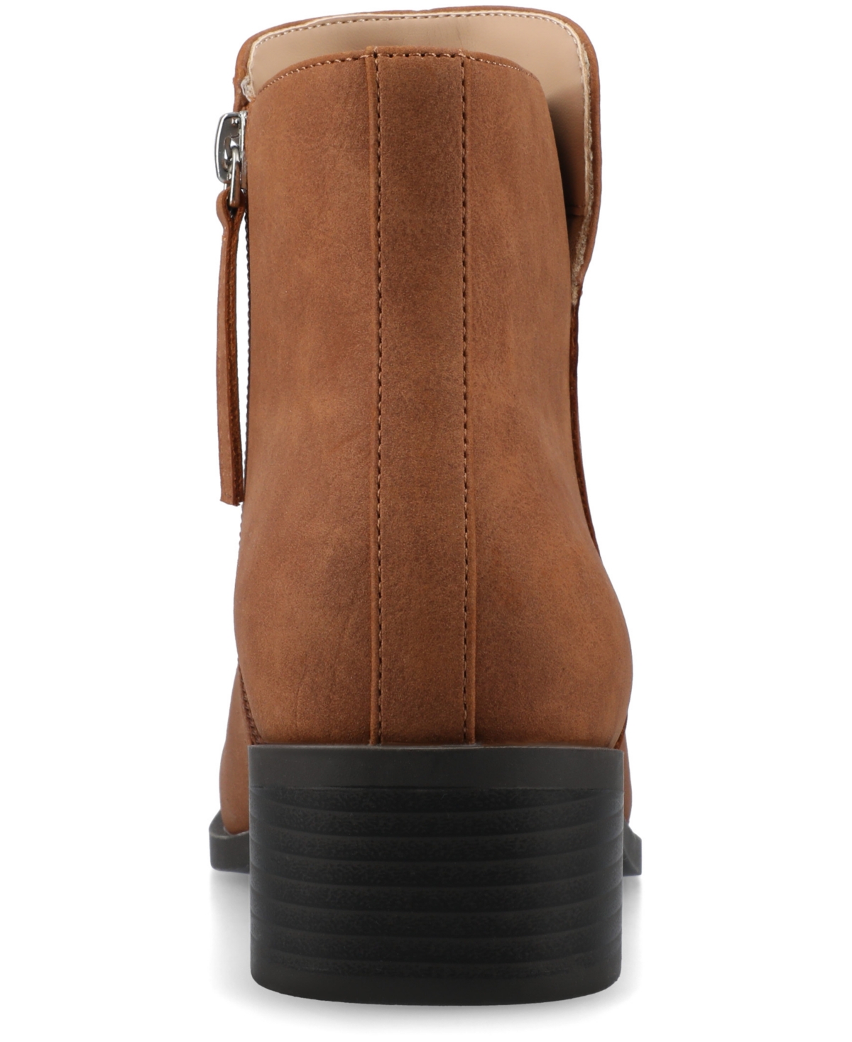 Journee Collection Women's Cappri Block Heel Square Toe Ankle Booties