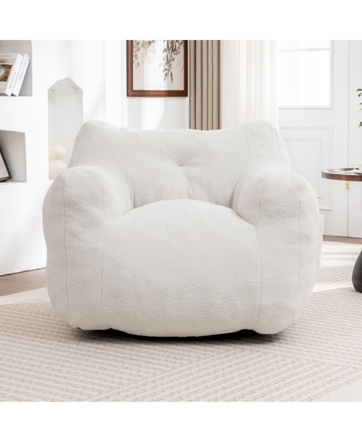 Boyel Living Giant Bean Bag Chair with Armrests Comfy Sofa Chair for Adults