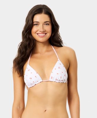 Women's Ditsy Wide Rib Reversible Triangle Swim Top