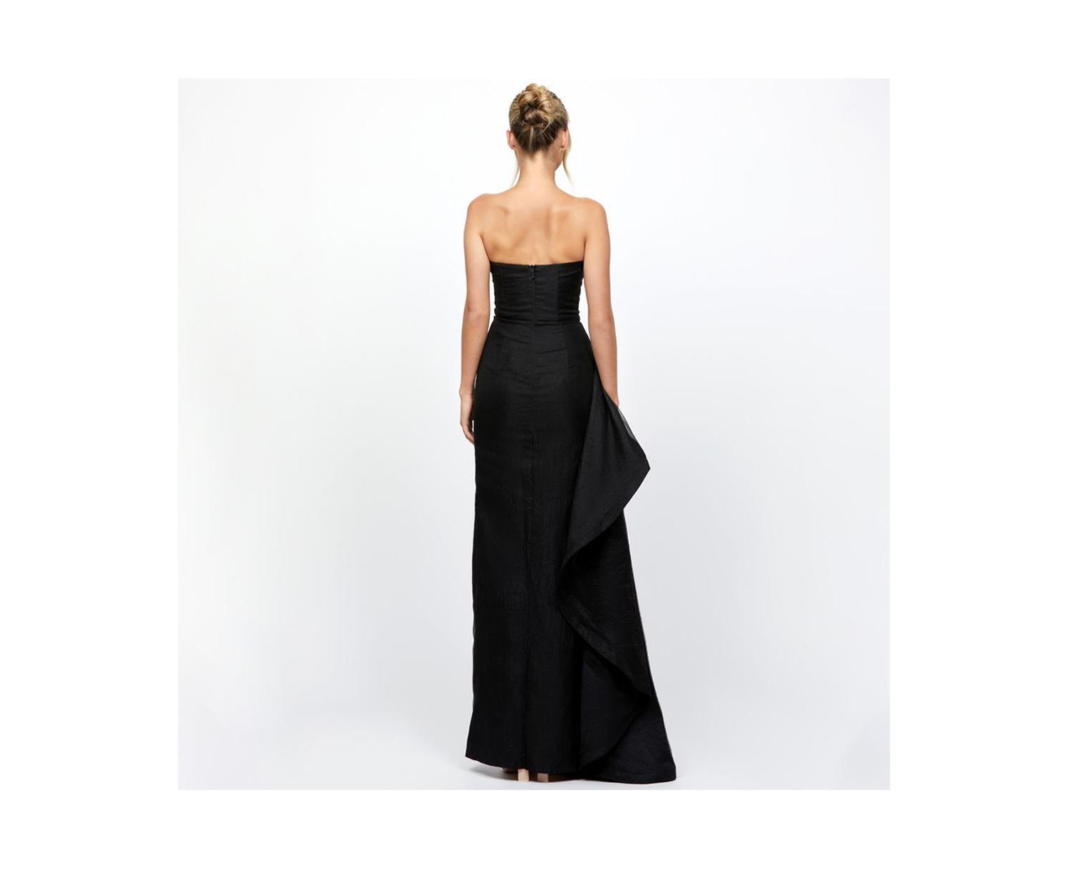 Women's Rain Strapless Cut Out Gown
