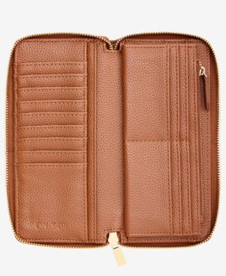 Angii Solid Zip-Around Wallet