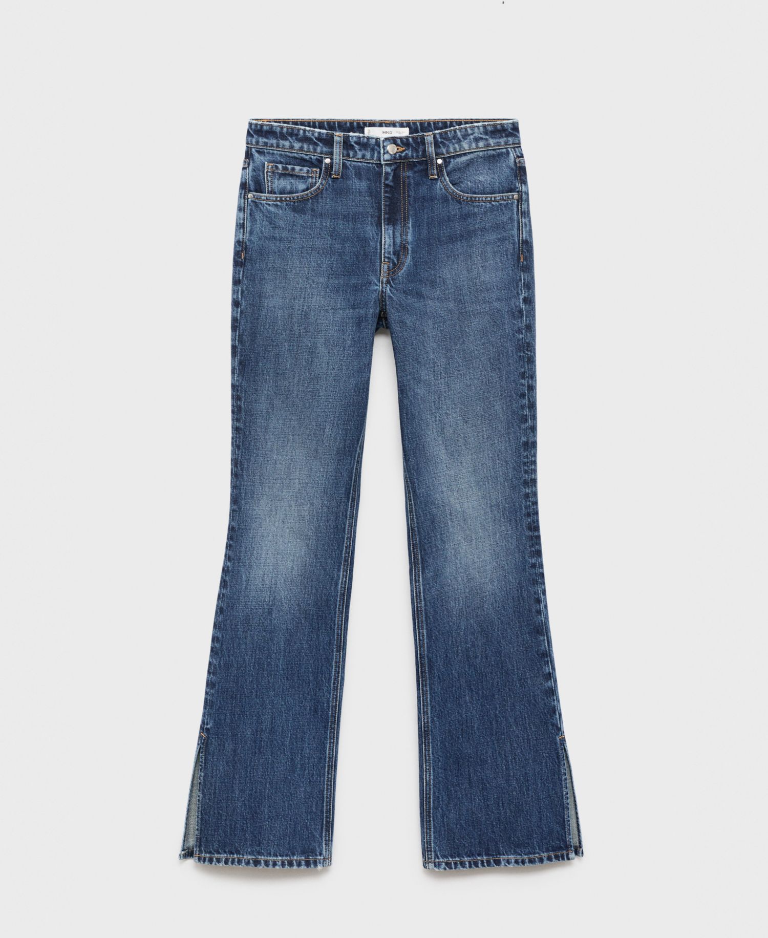 Women's Slit Straight-Leg Jeans