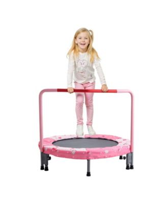  Kids Trampoline, 36", Foldable Indoor/Outdoor Mini Rebounder w/ Handle, for Ages 3+