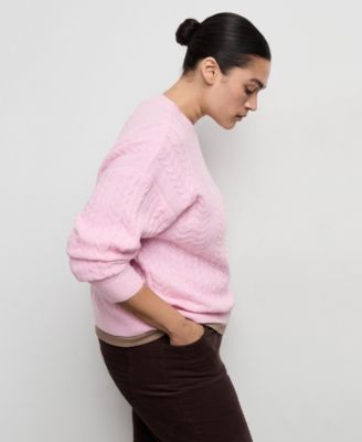 Women's Braided Knitted Sweater