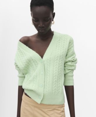 Women's Knitted Braided Cardigan